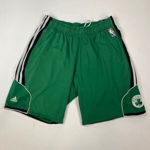 Adidas NBA Boston Celtics Basketball Shorts Athletic Green Mens Large‎